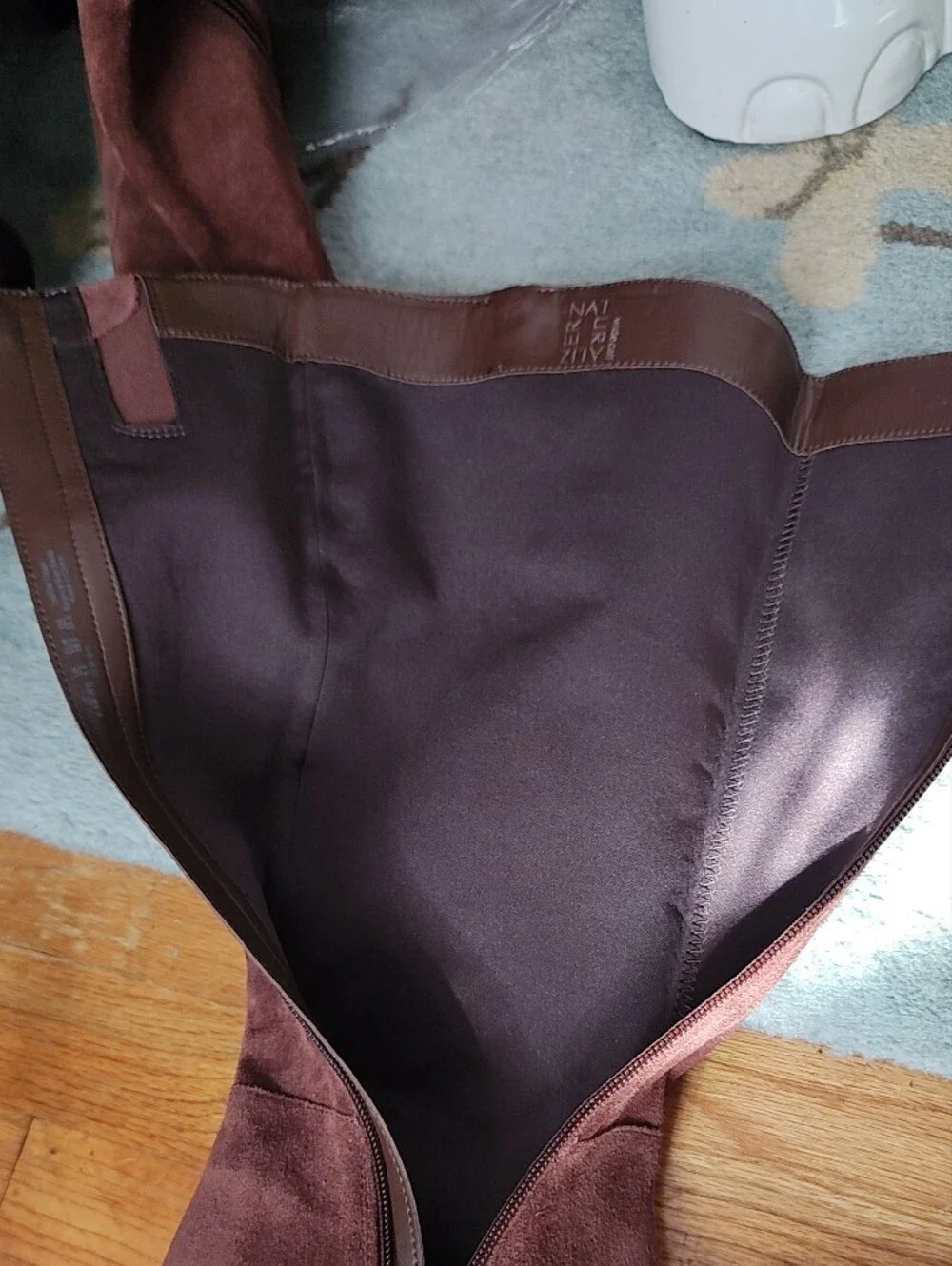Brown Suede Knee-High Women’s Boots